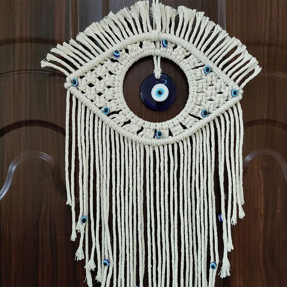 Boho evil eye macrame wall hanging Boho evil eye macrame wall hanging - Image 2