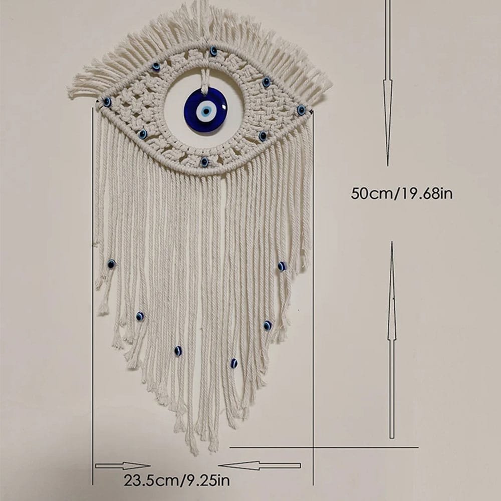 Boho evil eye macrame wall hanging Boho evil eye macrame wall hanging - Image 3