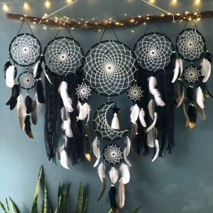 Best sellers Boho moon dream catcher macrame wall hanging