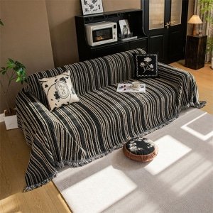 New Arrivals Boho stripe jacquard sofa cover 2