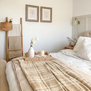 New Arrivals Chenille checked boho throw blanket 1