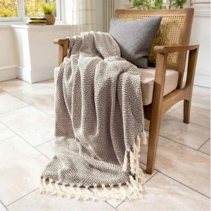 New Arrivals Chevron boho cotton throw blanket