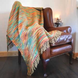 New Arrivals Multicolor striped boho throw blanket 4