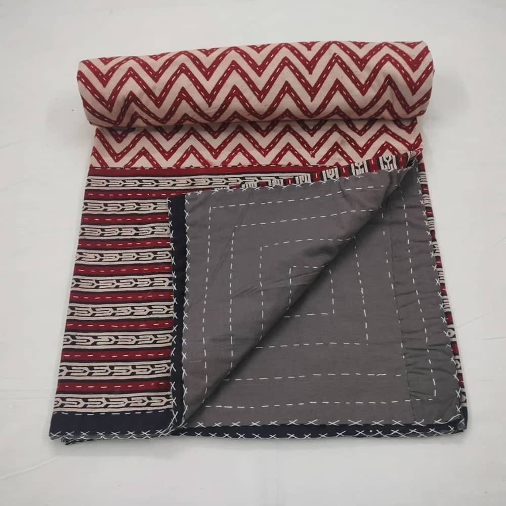 Rust chevron boho queen bedspread Rust chevron boho queen bedspread - Image 3