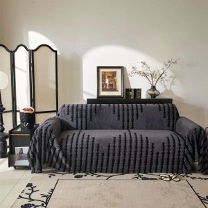 Velvet touch boho sofa cover