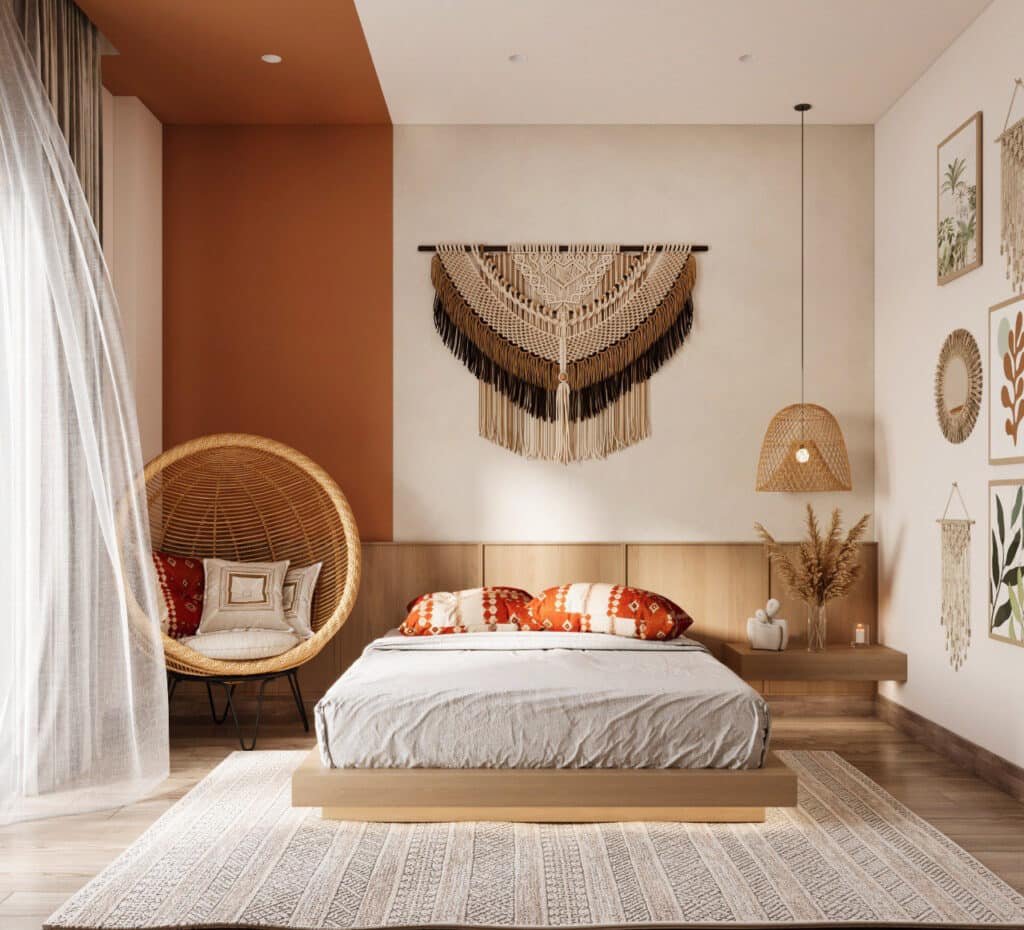 bohemian bedroom design