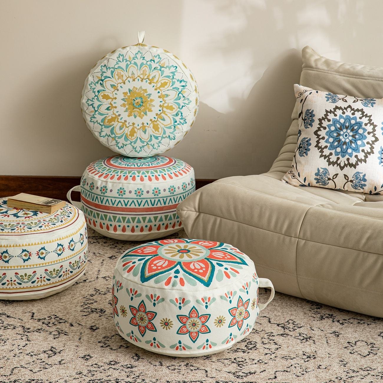 How Do I Choose The Right Size Boho Ottoman Pouf? boho ottoman pouf