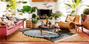 layering boho rugs