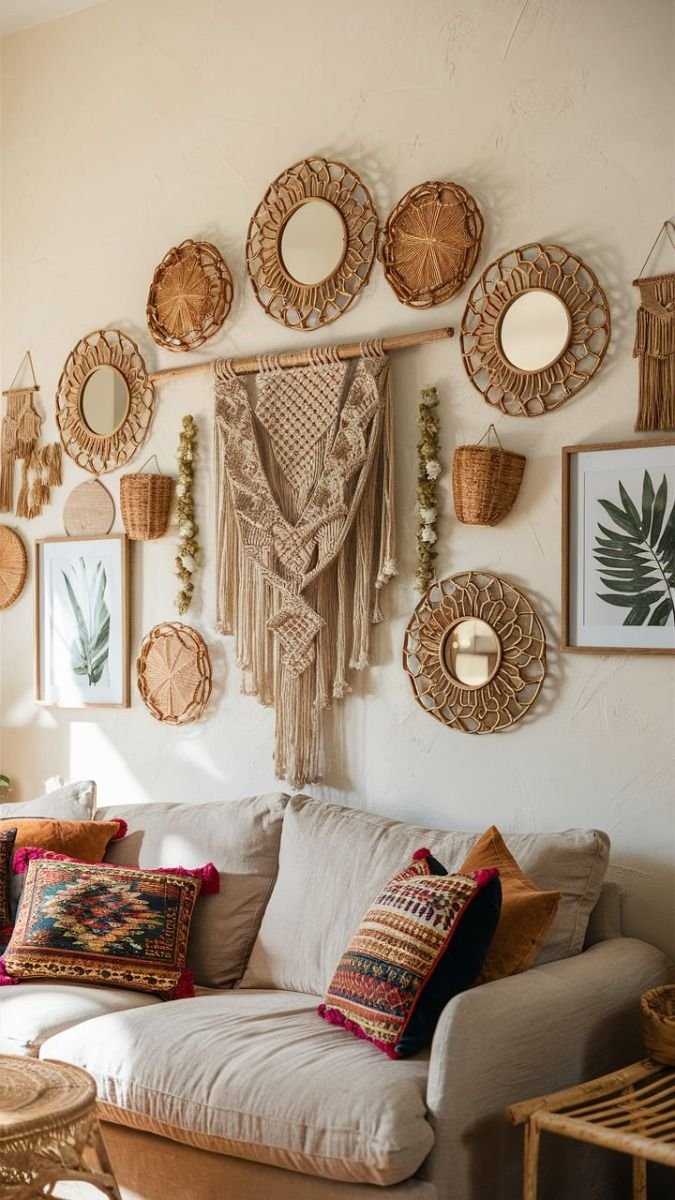 boho living wall decor