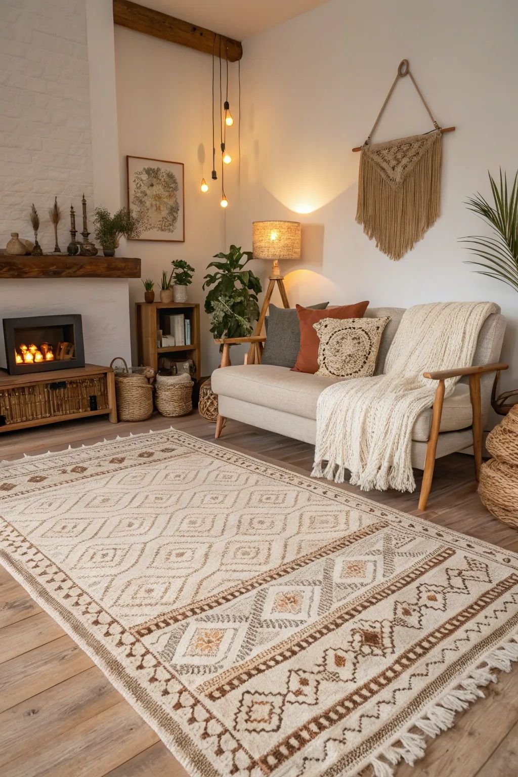 boho area rug