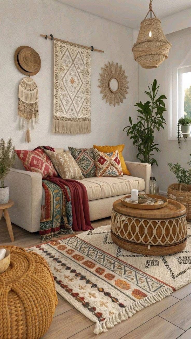 boho living room rug
