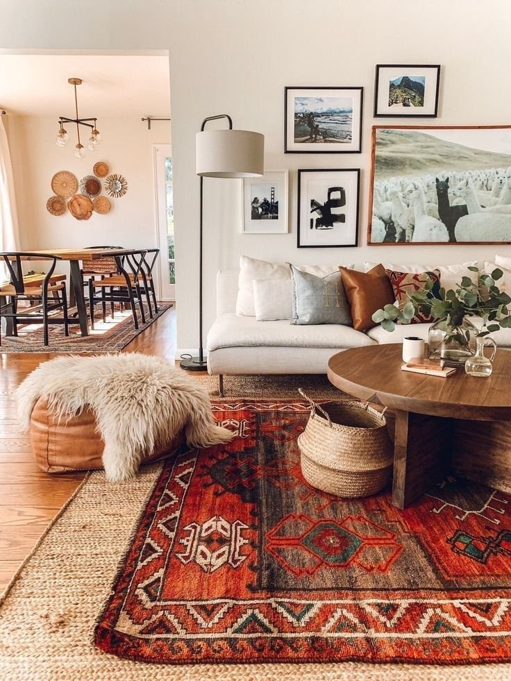 boho living rug