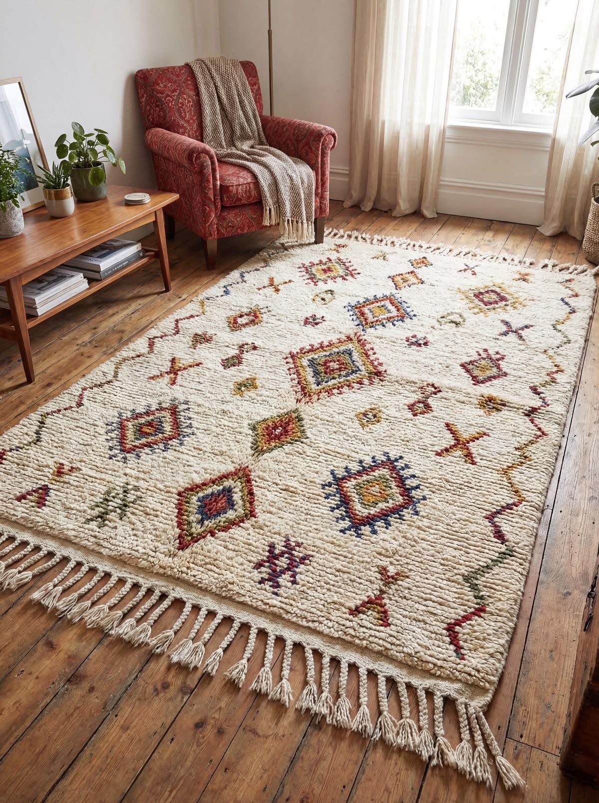 boho rugs area