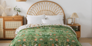 Home boho bedding feature